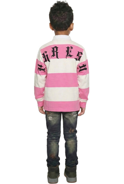Long Sleeve Polo Shirt With Heavy Embroidery Works (PHRESH)