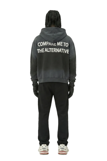 French Terry Long Sleeve Crop Top Full Zip Hoodie