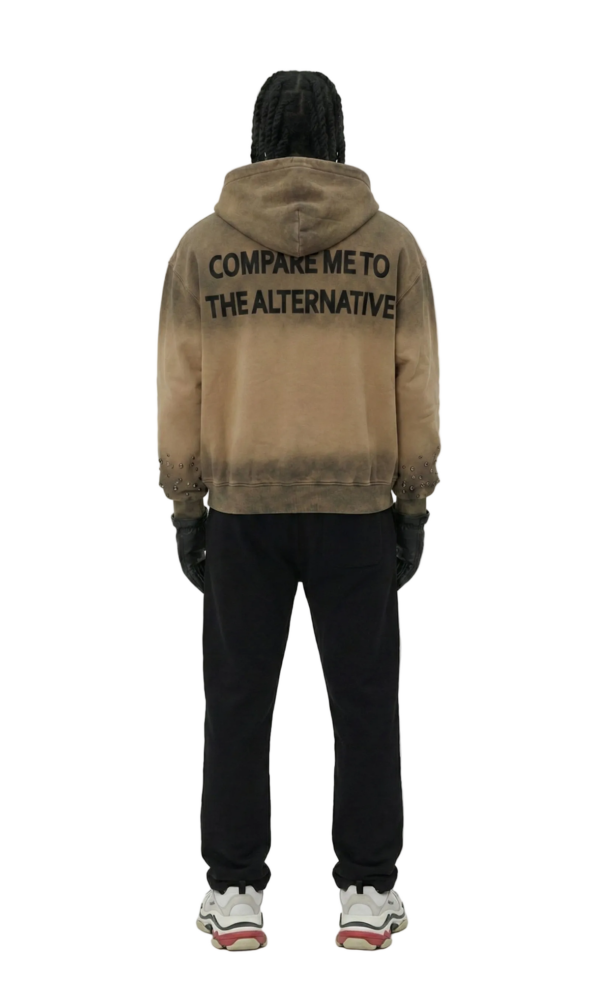French Terry Long Sleeve Crop Top Full Zip Hoodie