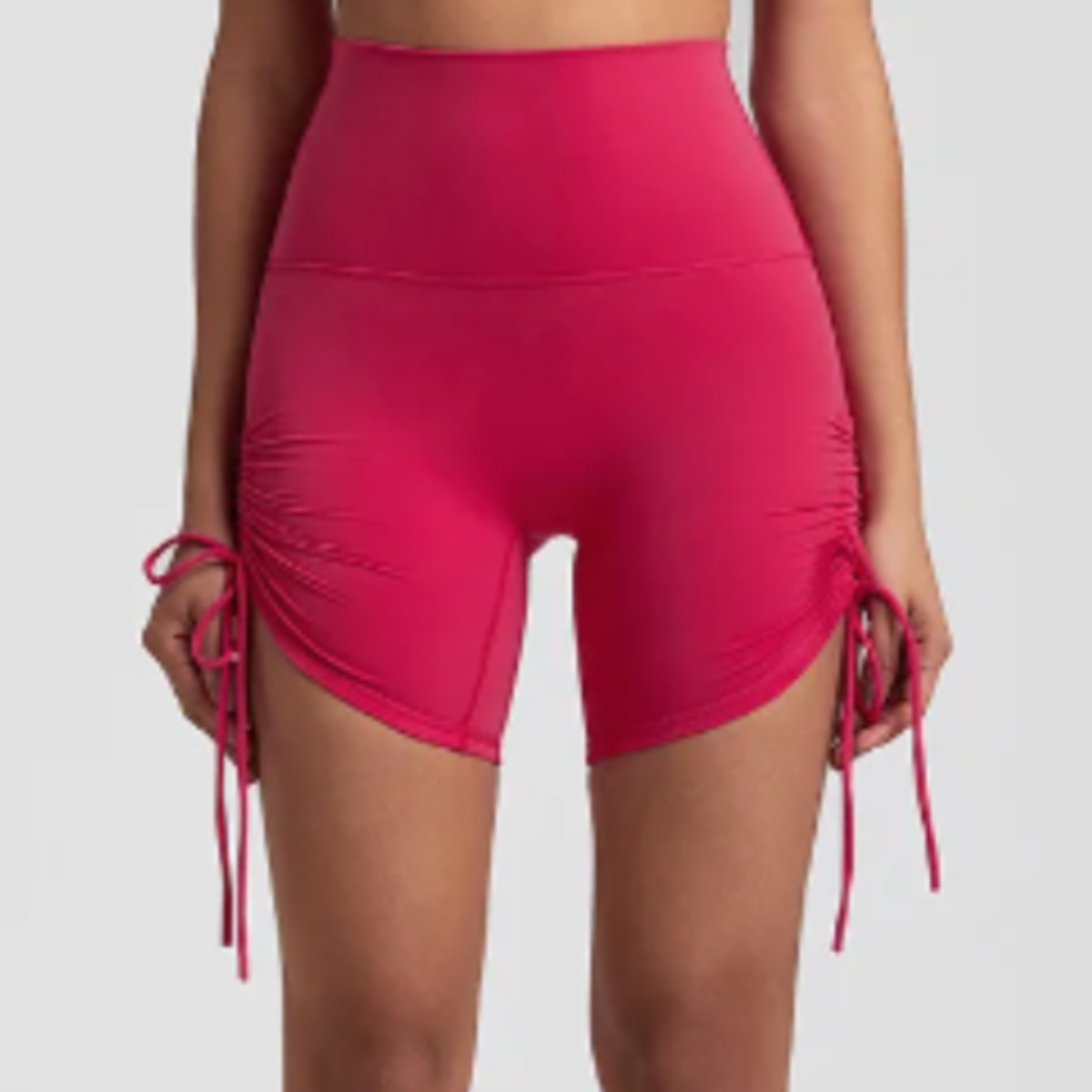 AIRE Ultra-Soft Ruched Biker Shorts | SALE