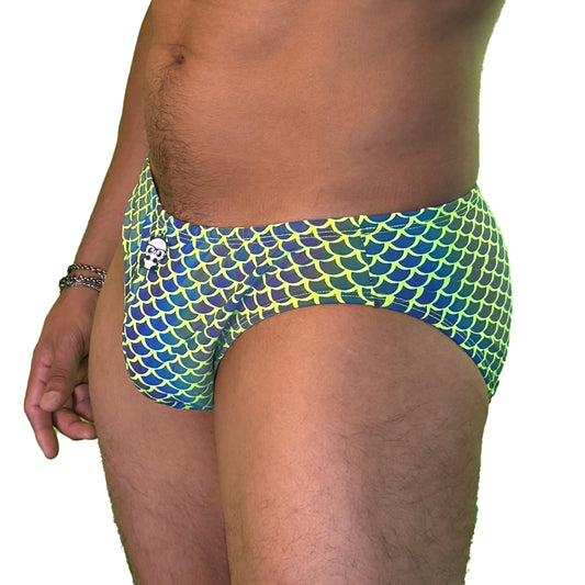 UV Green Mermaid Classic Cut Swim Brief