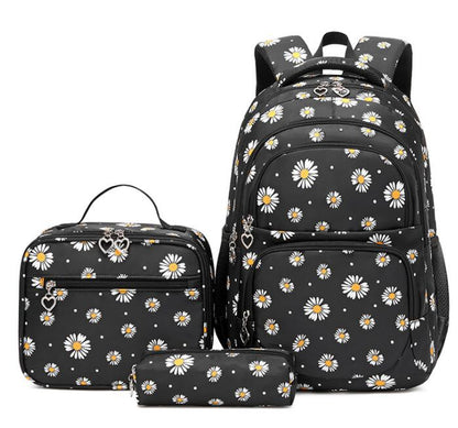3 Pcs/Set Daisy School Bag