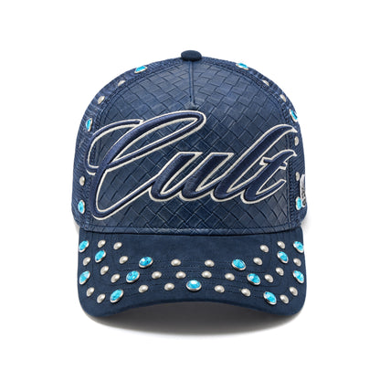 Mesh Back Trucker Hat "Studs" | Navy