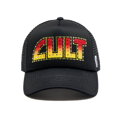 Cult Rock Logo Hat in Black