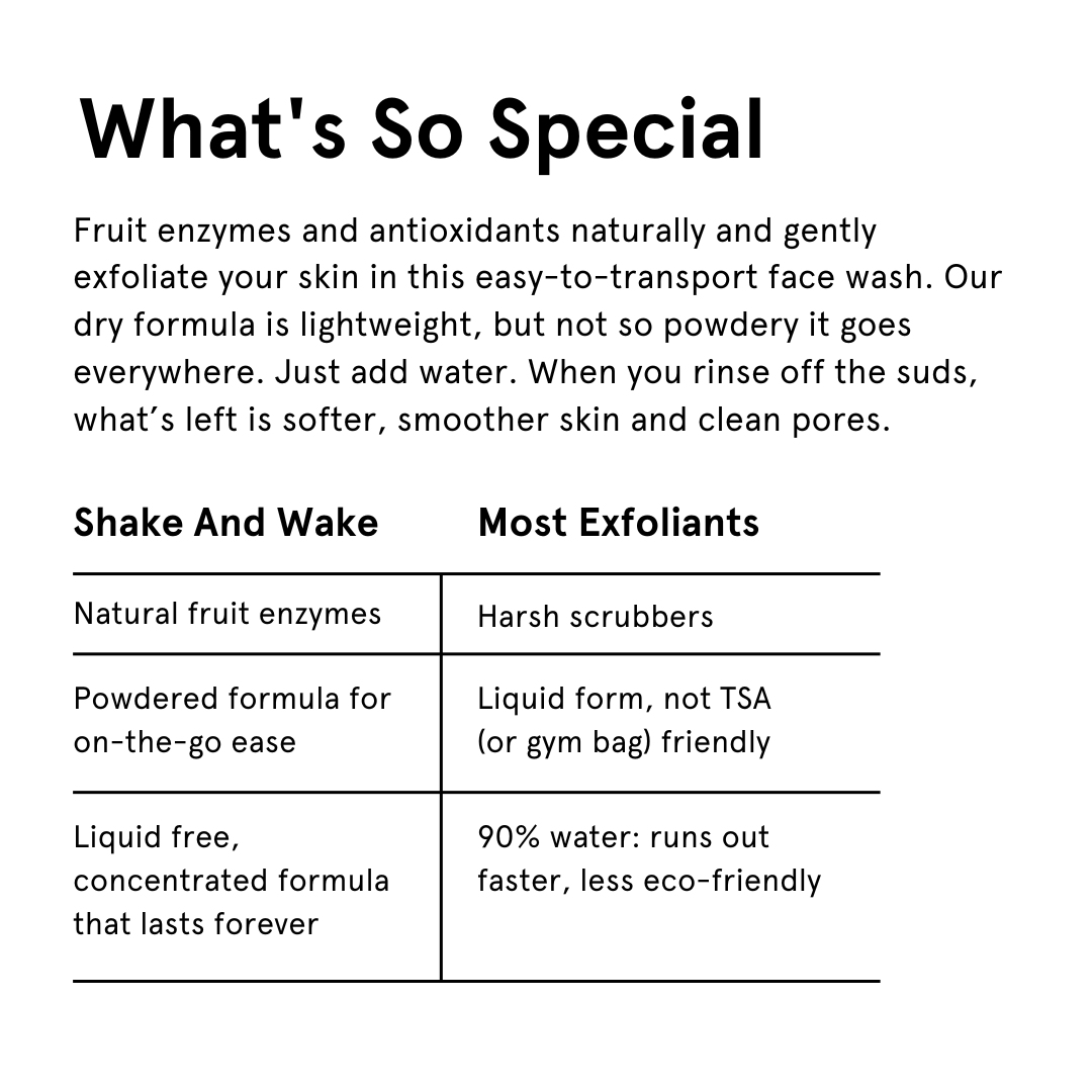 Shake And Wake - Exfoliating Enzyme Powder Cleanser