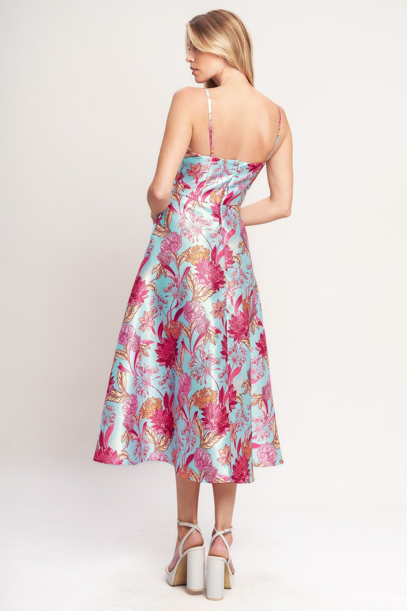 Elevated  Garden Woven Midi Dress