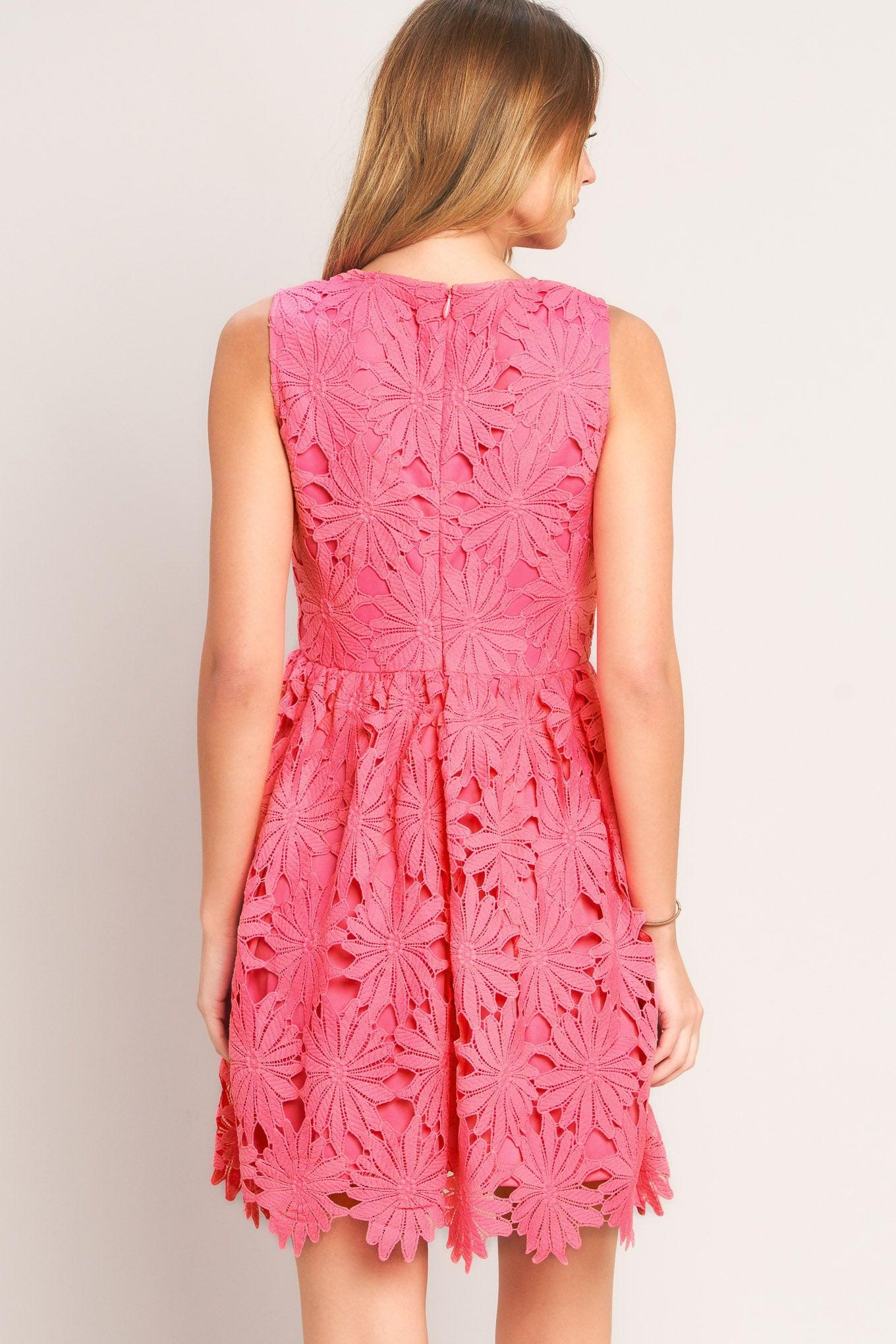 Rose Peal Charm Mini Dress