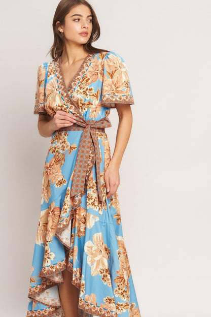 Havana Heat Woven Midi Dress