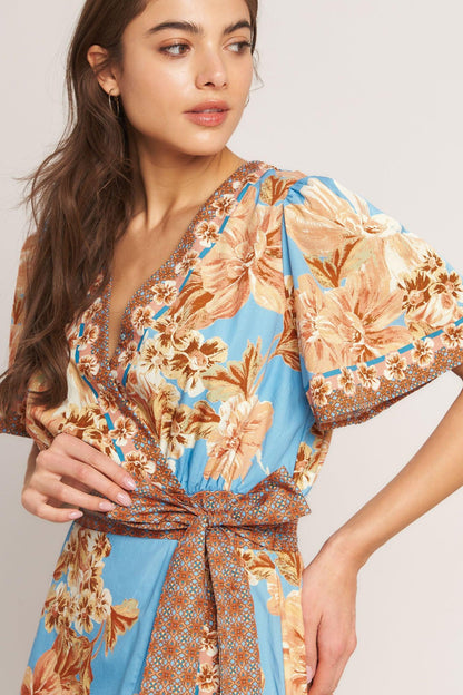 Havana Heat Woven Midi Dress
