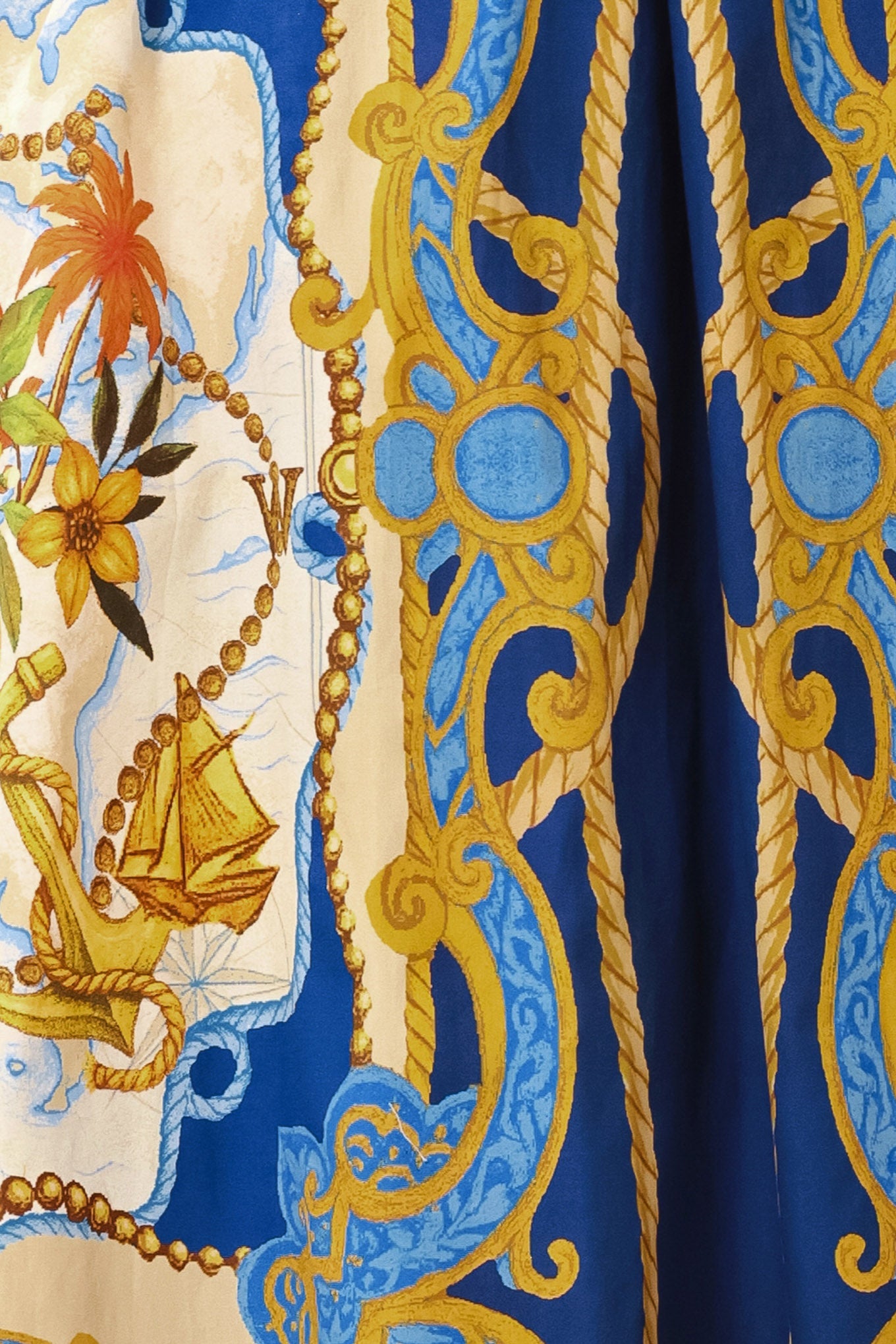 Baroque Escape Woven Midi Dress