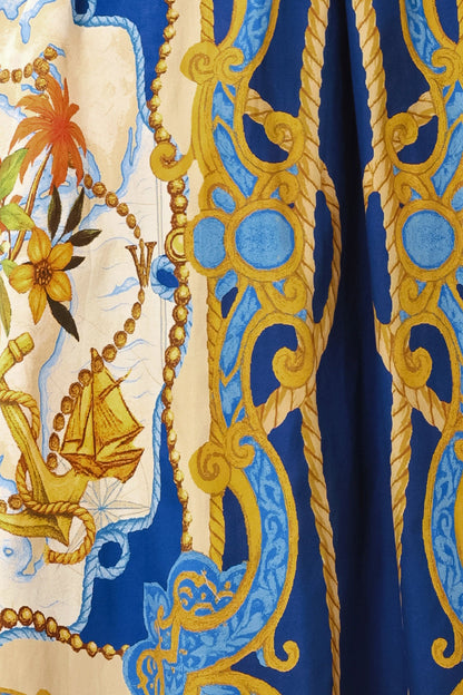 Baroque Escape Woven Midi Dress