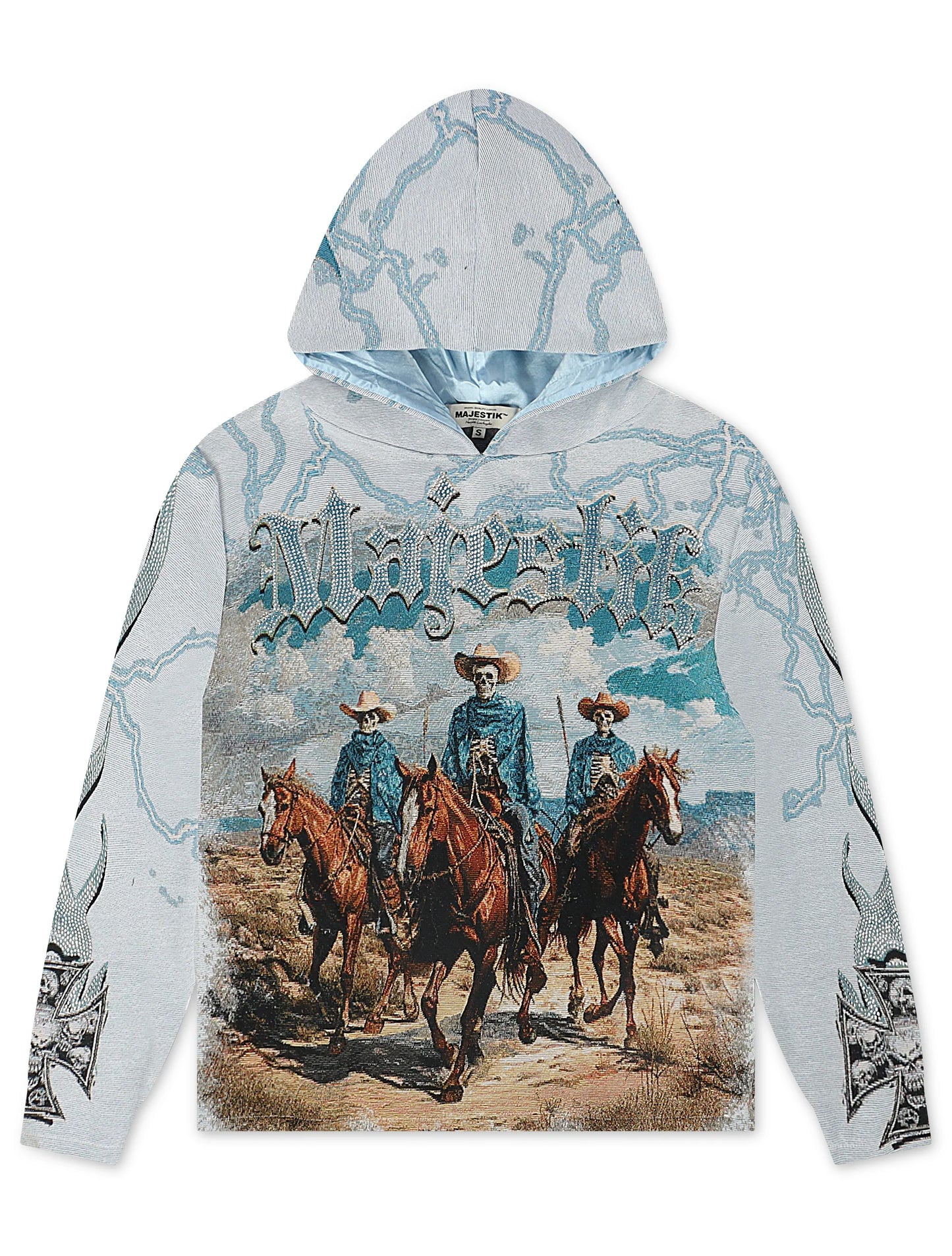 Invasion Tapestry Hoodie | Blue
