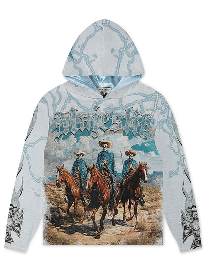 Invasion Tapestry Hoodie | Blue