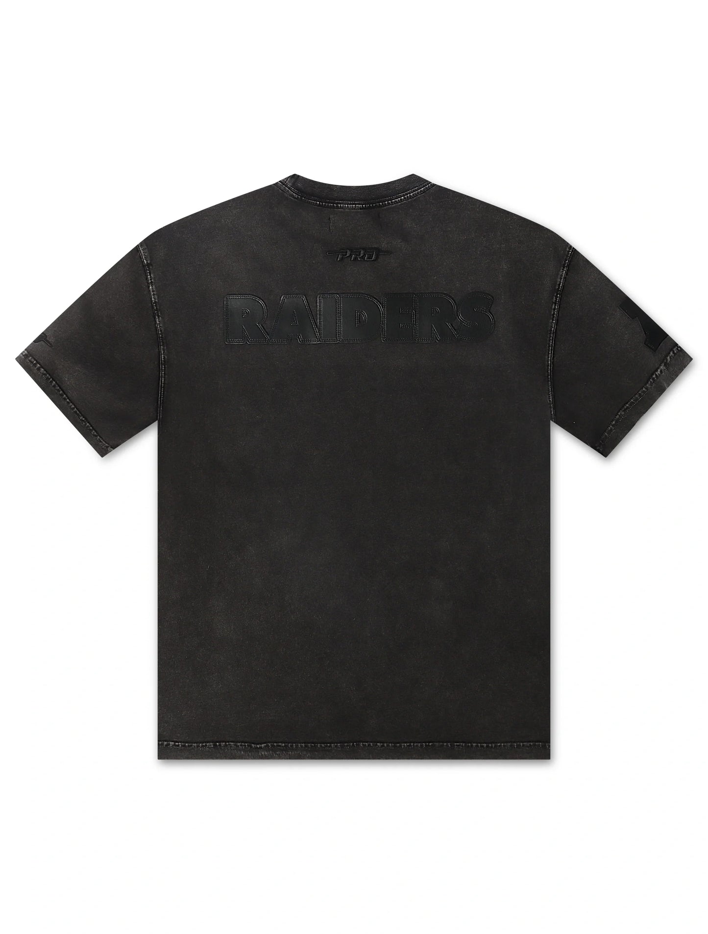 Raiders All-Over Logo Tee | Washed Black