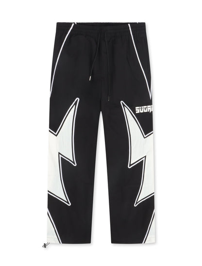 Bolt Windbreaker Pants | Black