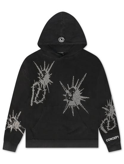 Concept LA Flail Hoodie | Black Washed