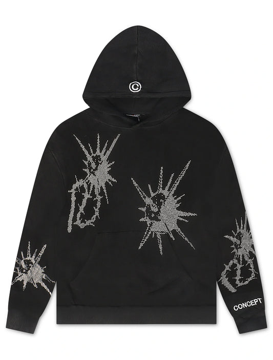Concept LA Flail Hoodie | Black Washed