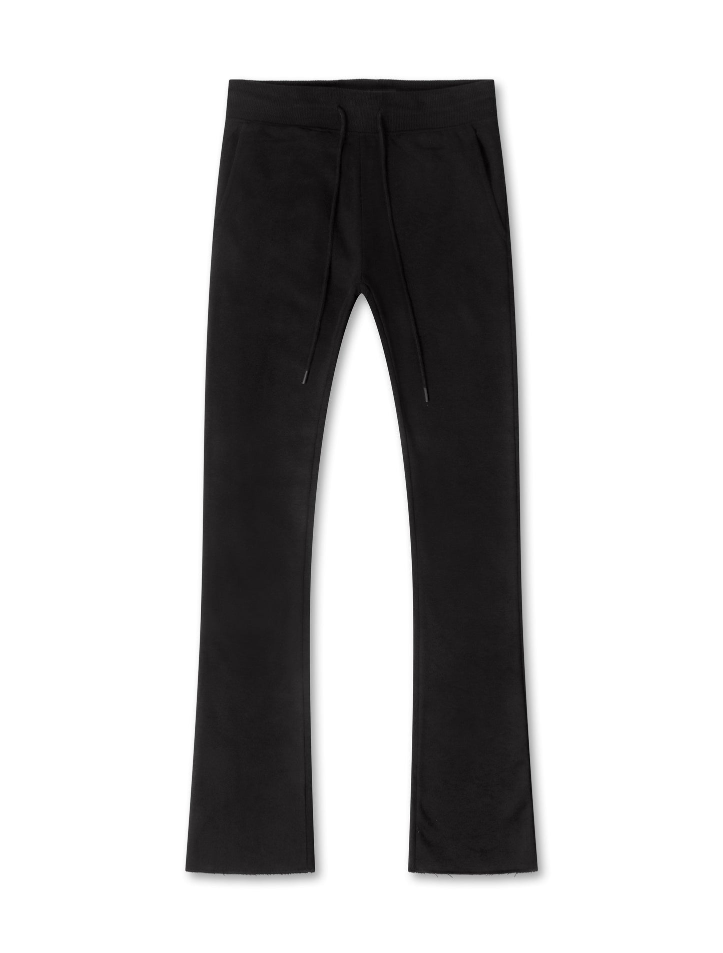 Uptown Fleece Stacked Sweatpants | Black