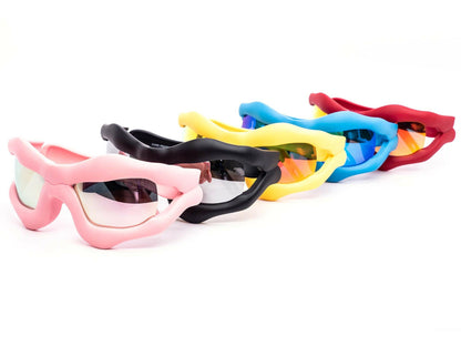 Oversized Slimer Mirror Sunglasses