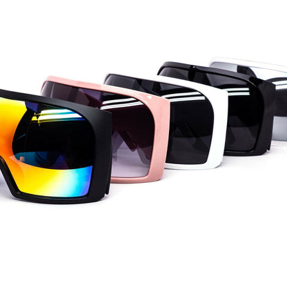 Oversized Shield Wrap-Around Sunglasses
