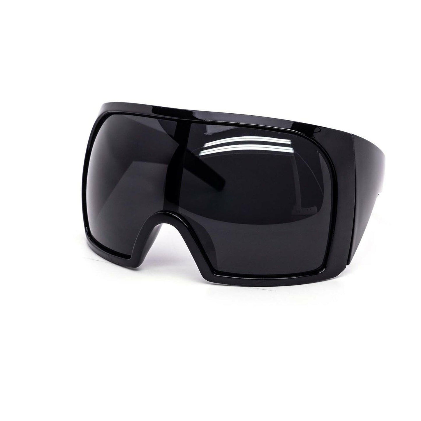 Oversized Shield Wrap-Around Sunglasses