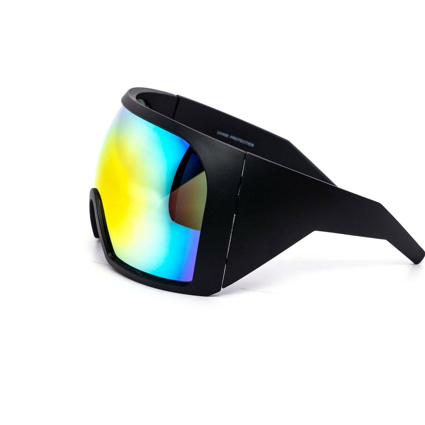 Oversized Shield Wrap-Around Sunglasses