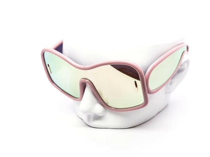 Oversized Unique Blobby Shield Sunglasses