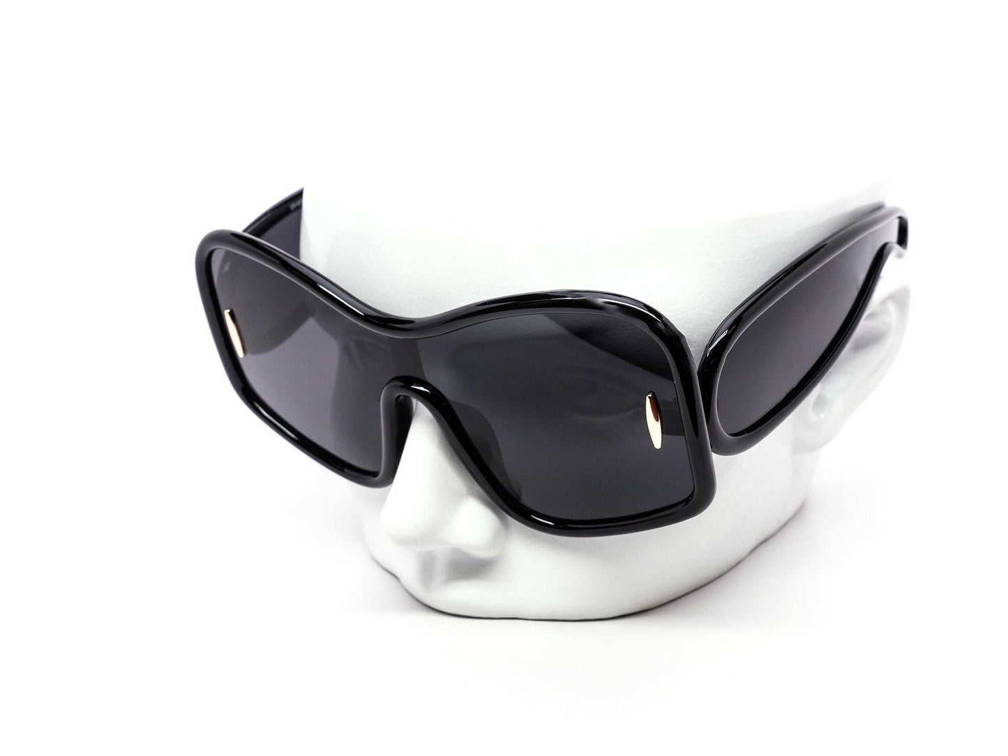 Oversized Unique Blobby Shield Sunglasses