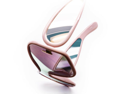 Oversized Unique Blobby Shield Sunglasses