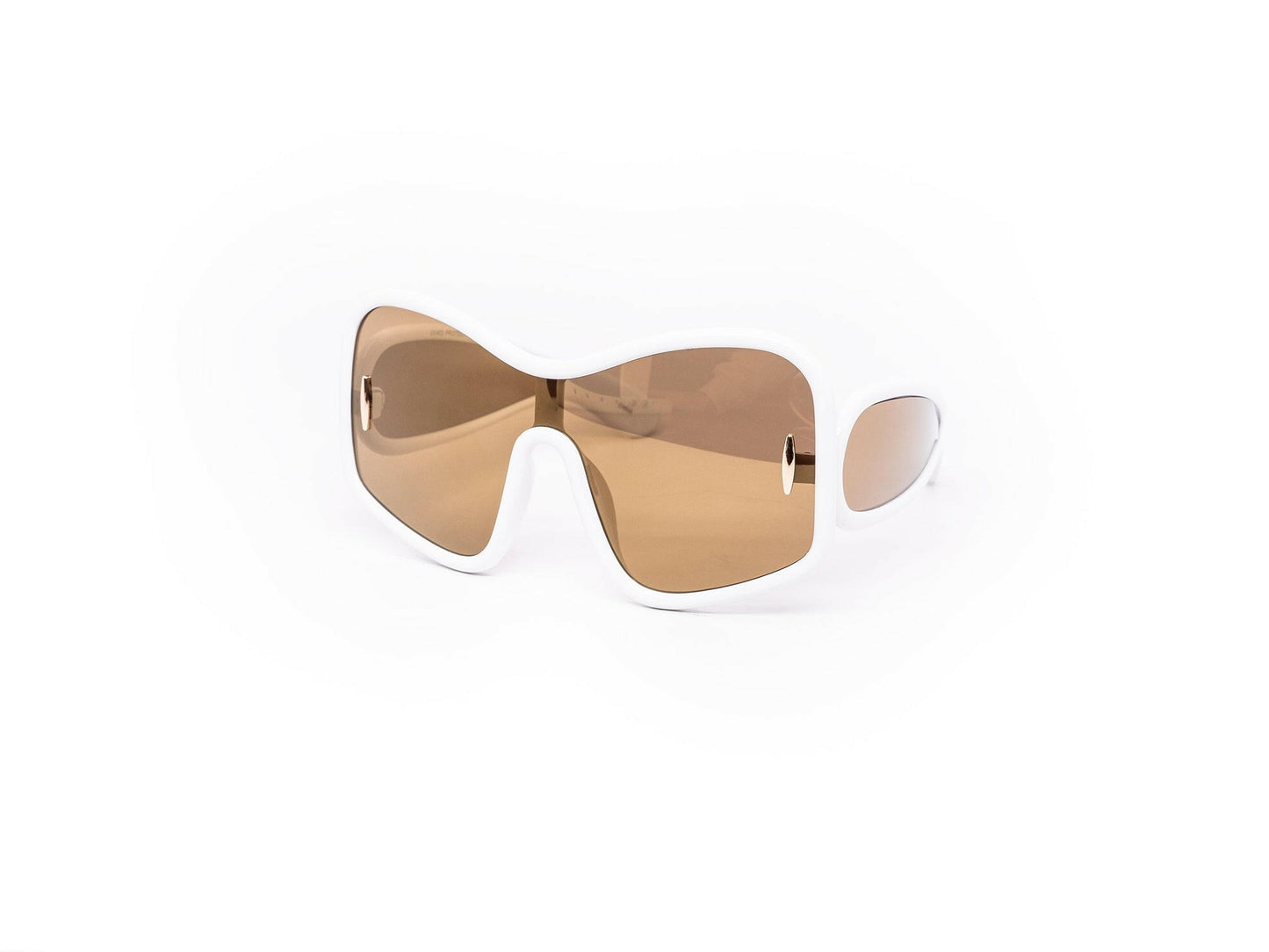 Oversized Unique Blobby Shield Sunglasses