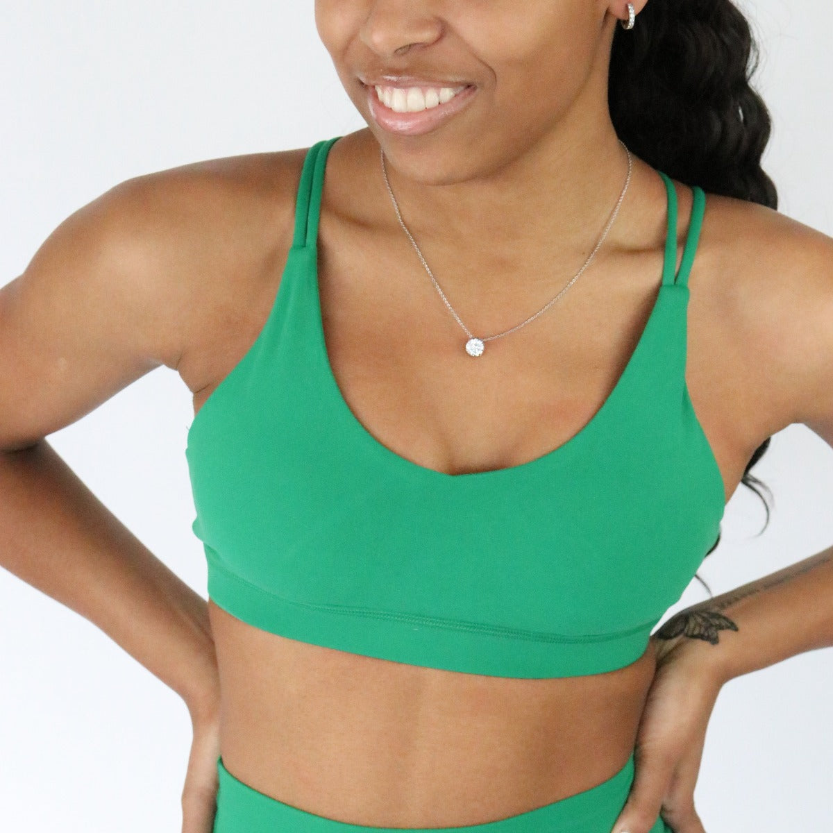 AIRE Ultra-Soft Cross Back Sports Bra | A-D Cup | Medium Support