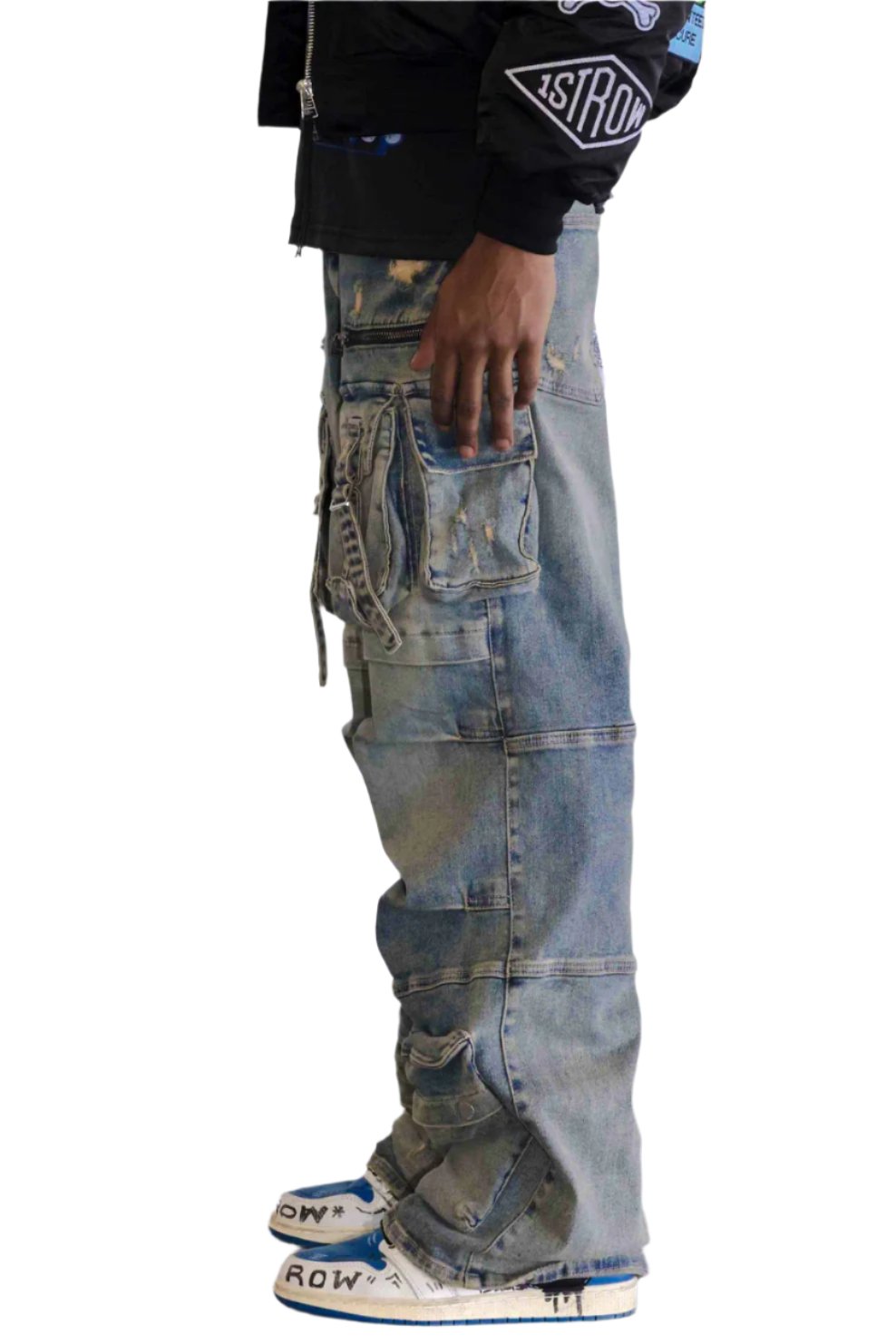 Y2K Utility Cargo Denim Pants