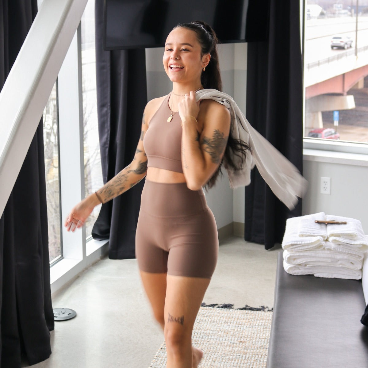 AIRE Ultra-Soft High Waist Biker Shorts | 5"