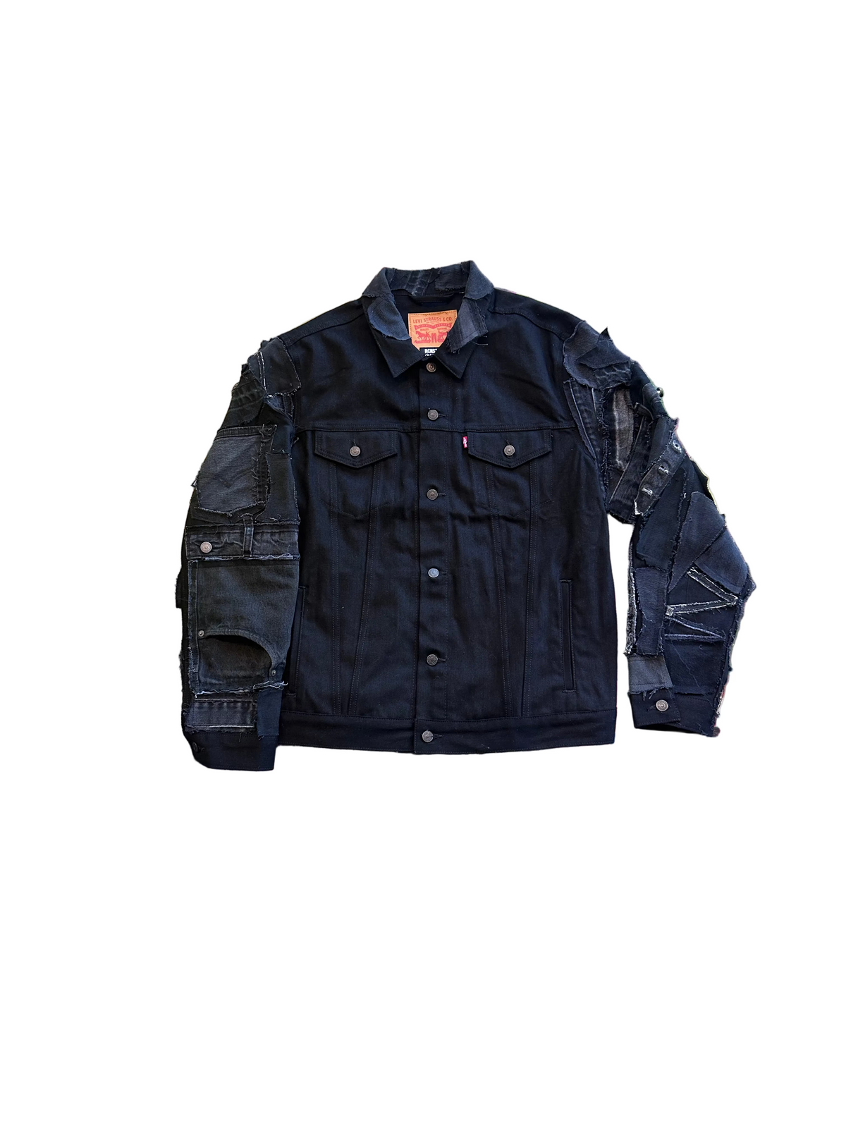 Black Detail Denim Jacket // Random Selection