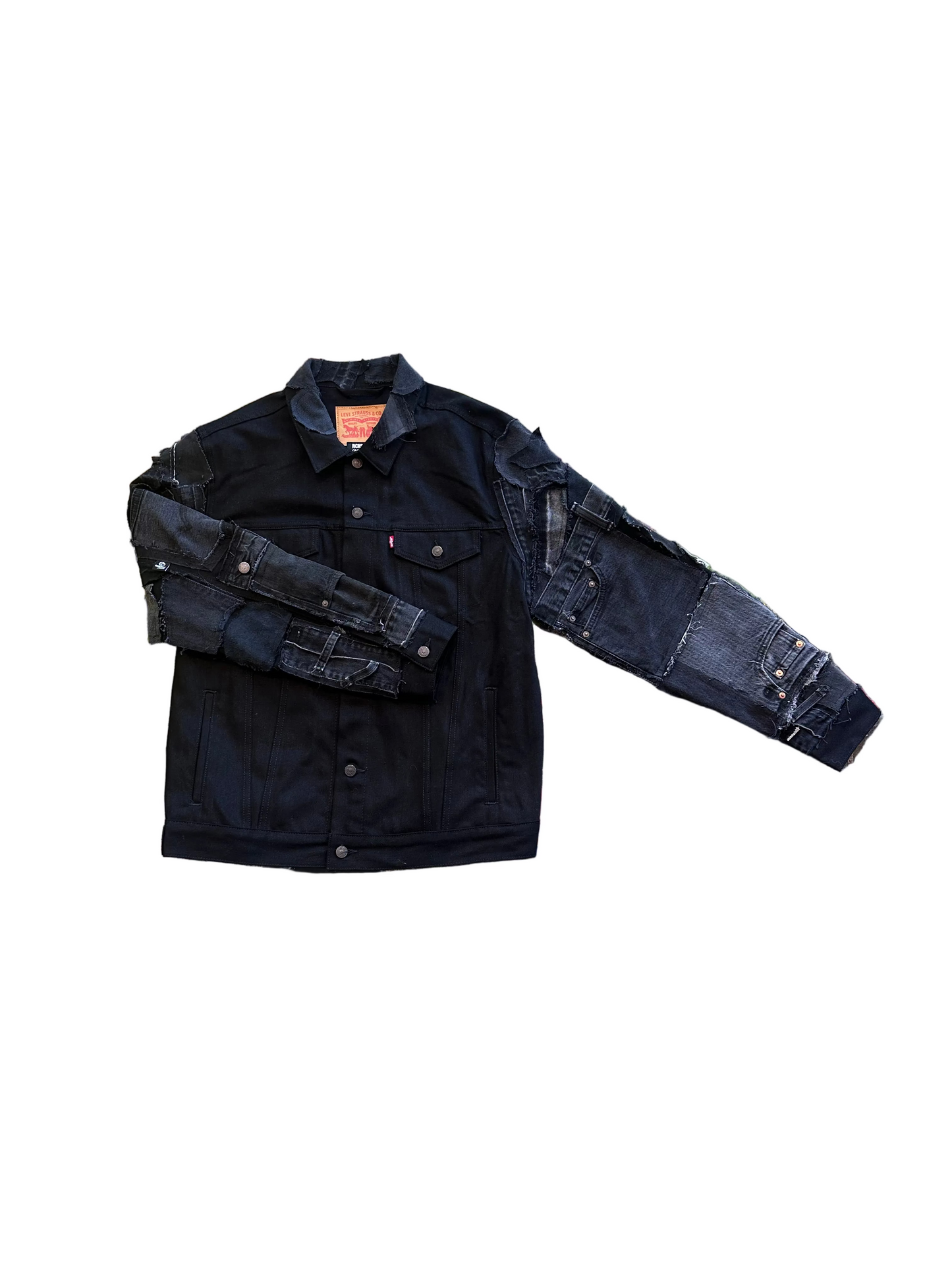 Black Detail Denim Jacket // Random Selection