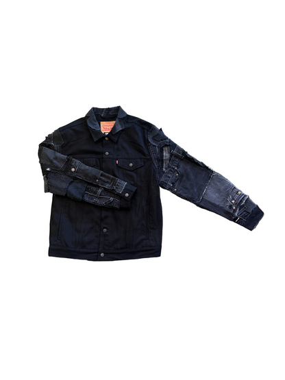 Black Detail Denim Jacket // Random Selection