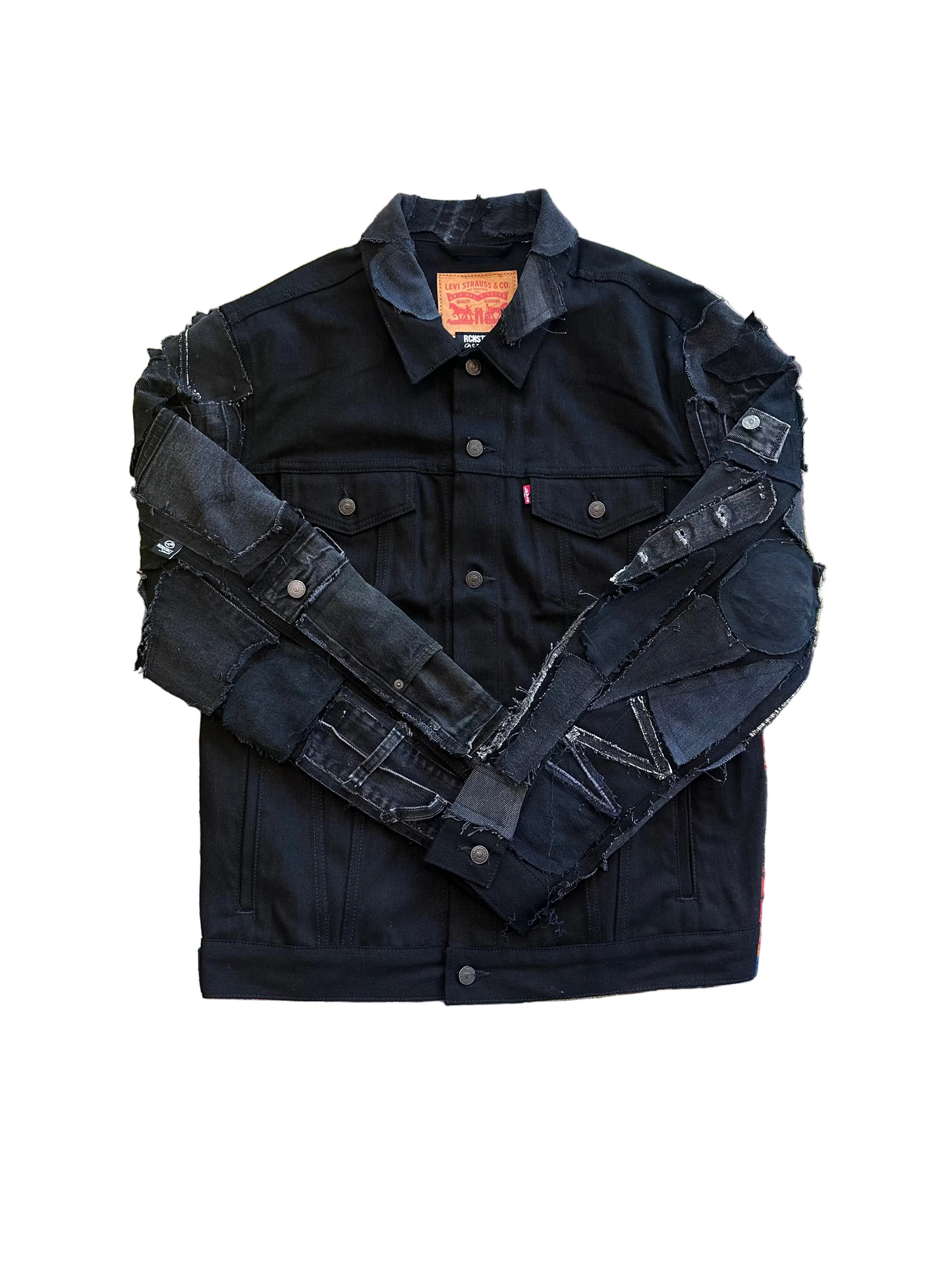 Black Detail Denim Jacket // Random Selection