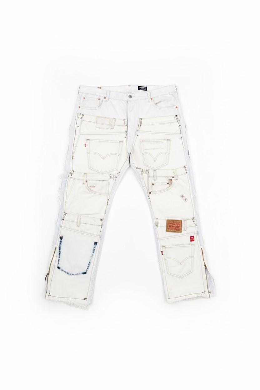 White Utility Pocket Denim // *Random Selection