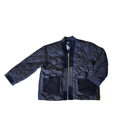 Black Shell Zip Up Kimono