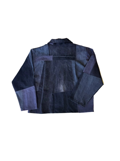 Black Multi Tonal Denim Jacket
