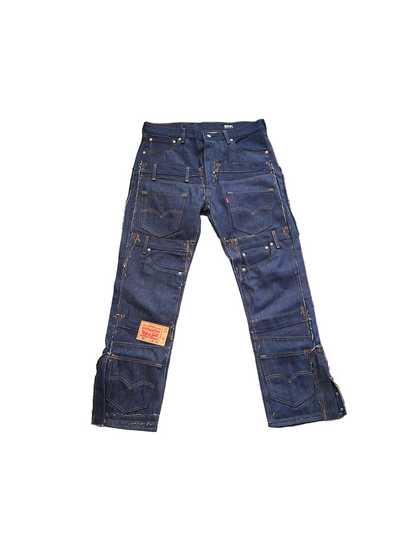 Raw Denim Multi Pocket Pant | Blue