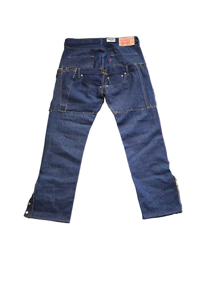 Raw Denim Multi Pocket Pant | Blue