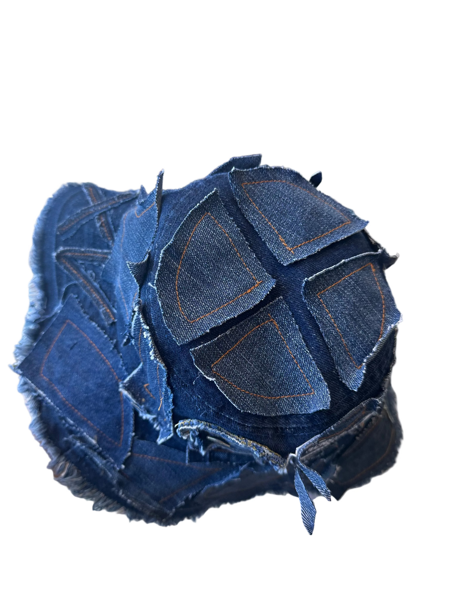 Dark Denim Detail Bucket Hat