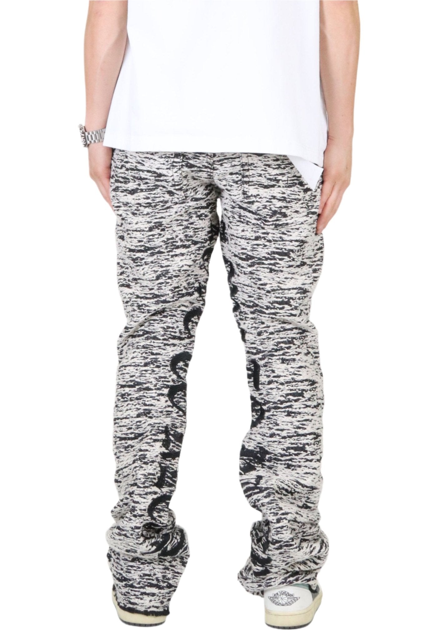 Kirk Jacquard Denim Pants | Stacked