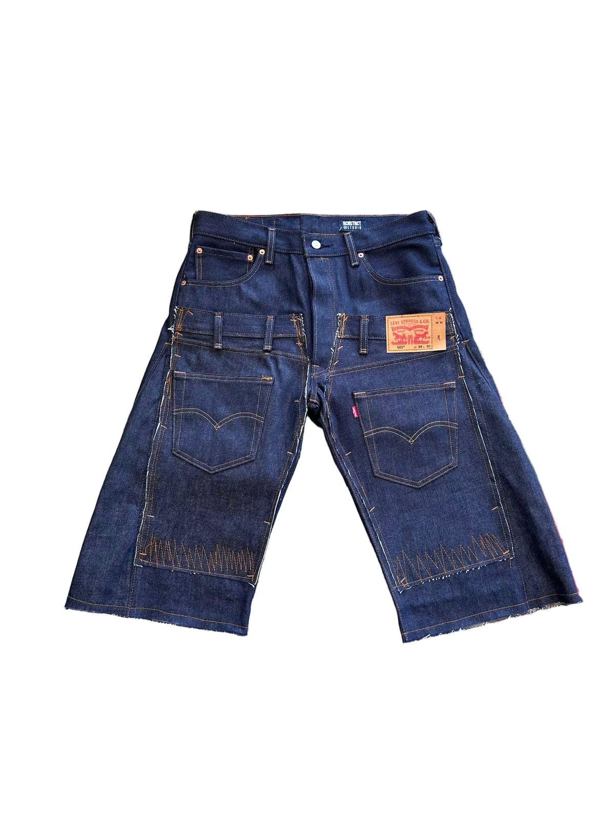 Raw Denim Multi Pocket Short | Blue
