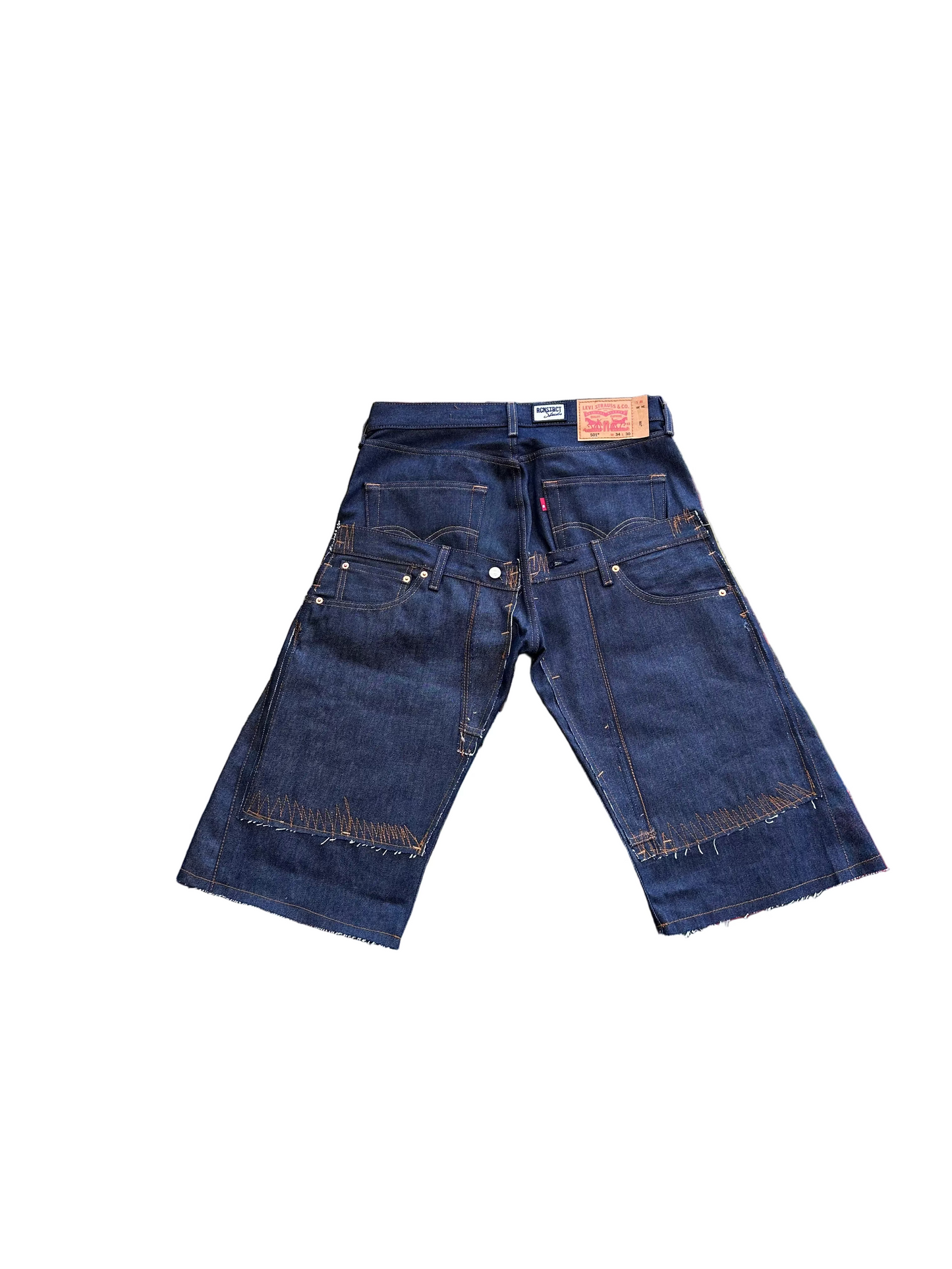 Raw Denim Multi Pocket Short | Blue