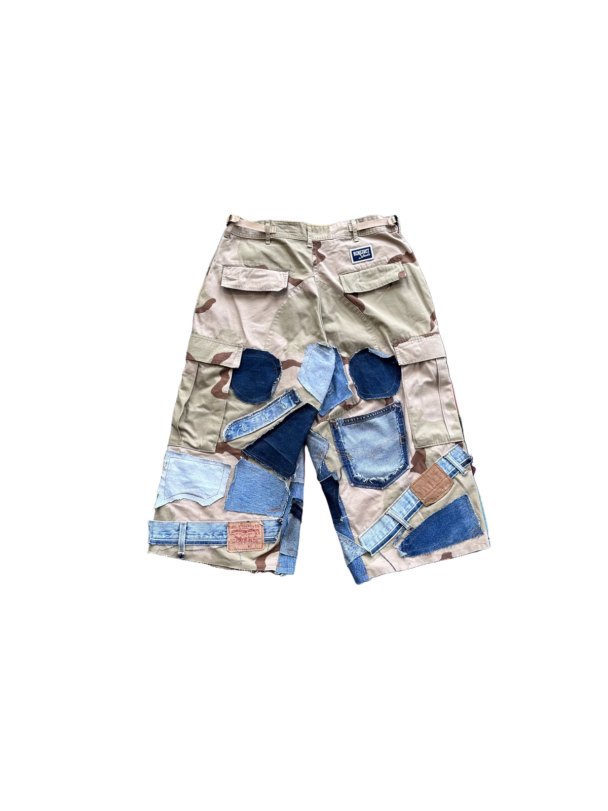 3/4s Desert Storm Denim Detail Short