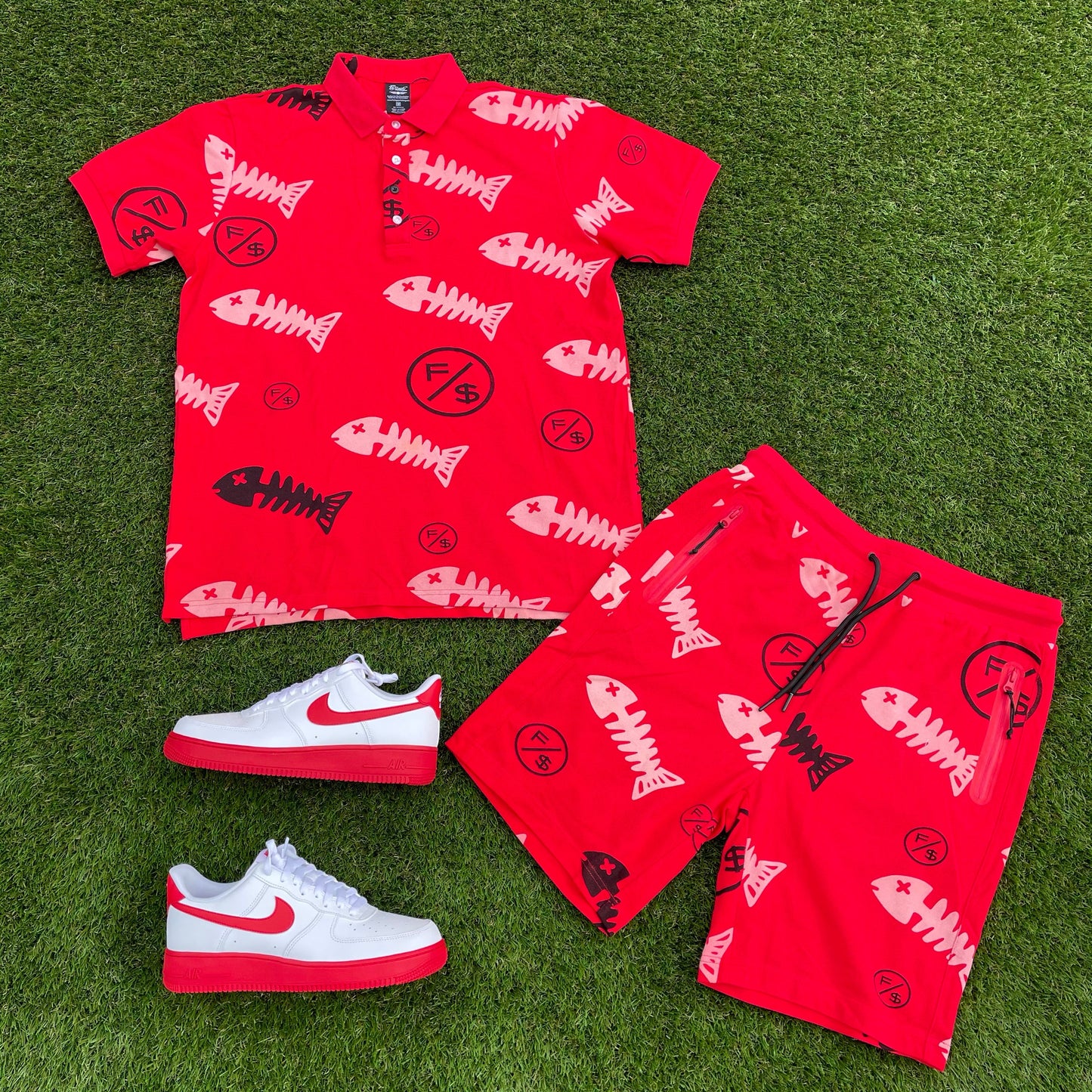 Fishscale Polo | Red