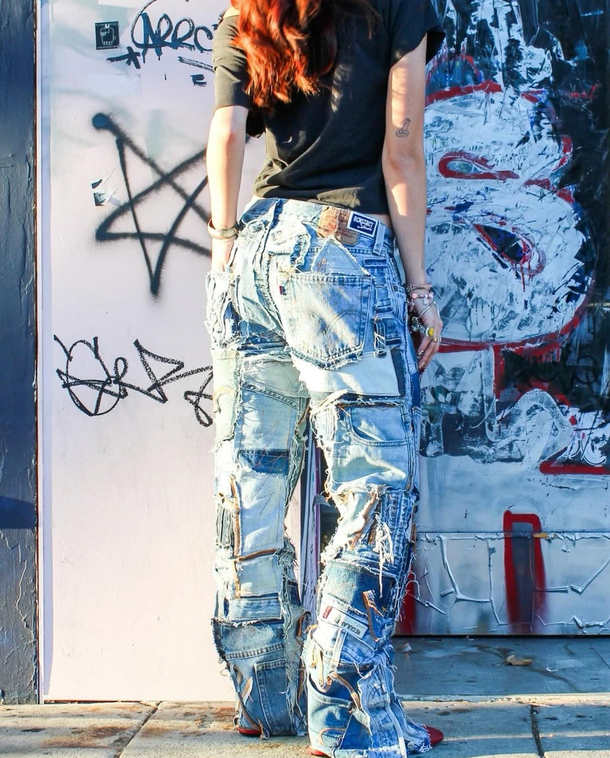 Patchwork Detail Denim / Random Selection