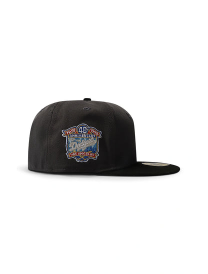 New Era 5950 Dodgers 40th Anniversary Patch Hat | Charcoal